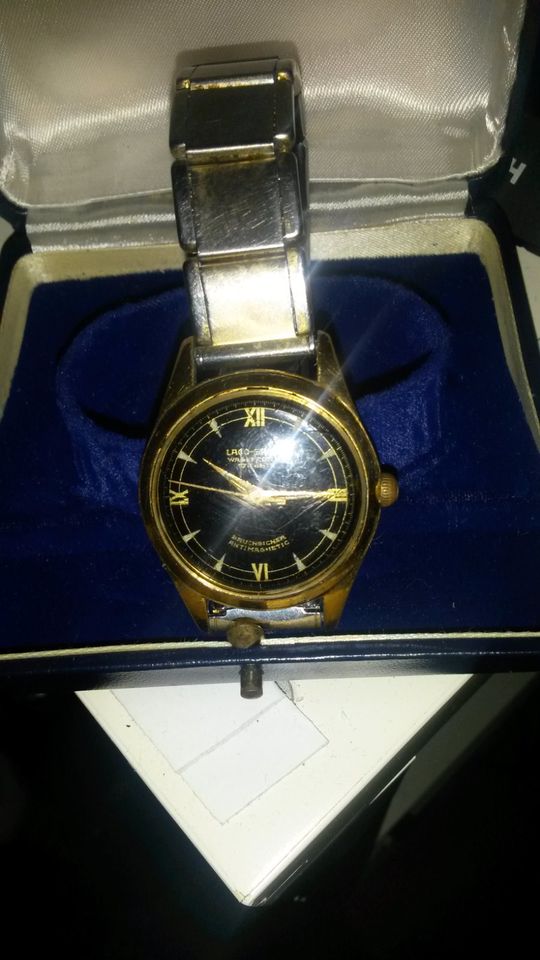 LACO SPORT - VW 100.000 km - Armbanduhr, Gold Double Gehäuse in Paderborn