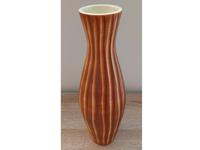 Vase, rot-braun, gestreift, Kalamba, DDR Porzellan, 30cm, Deko Sachsen - Radeberg Vorschau