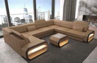 Sofa Couch Leder Wohnlandschaft Verona U mit LED Beleuchtung Berlin - Treptow Vorschau