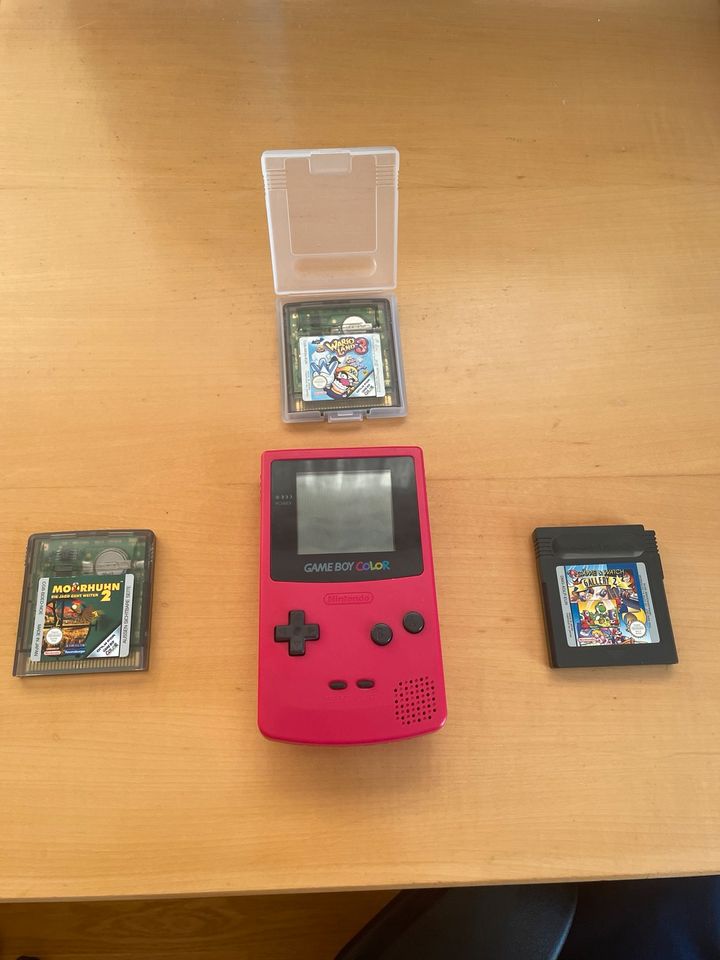 Nintendo GAMEBOY Color Pink + 3 Spiele in Webling