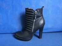 Stiefelette Gr 38 schwarz veganes Leder Nordrhein-Westfalen - Ratingen Vorschau