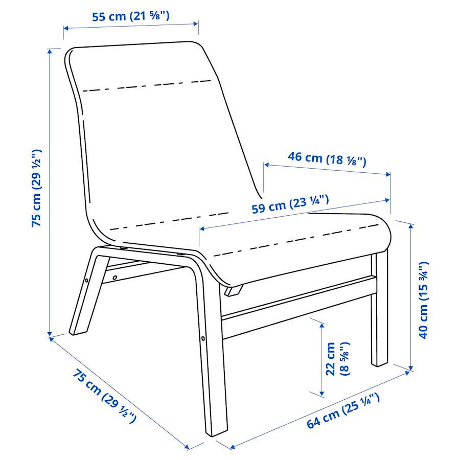 IKEA NOLMYRA Lounge Sessel schwarz Wohnzimmerstuhl in Issum