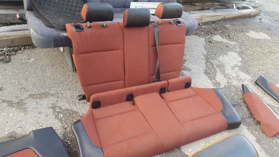 BMW 1er E81 E87 Sportsitze Sitze Stoff Leder Pearlpoint Orange in