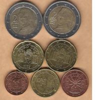 Österreich Münzen. 2x2 Euro, 2x20 Ct., 10 Ct., 2 Ct,. 1 Ct. Niedersachsen - Laatzen Vorschau