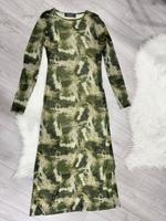 Maxikleid aus Netzstoff in verschwommenem Khaki Baden-Württemberg - Pforzheim Vorschau