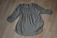 Olivfarbene, transparente Bluse mit Spitze von H&M Baden-Württemberg - Heidelberg Vorschau