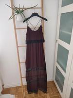 h&m Maxikleid rot bordeaux schwarz Gr 34 xs Kleid lang Hessen - Eppertshausen Vorschau