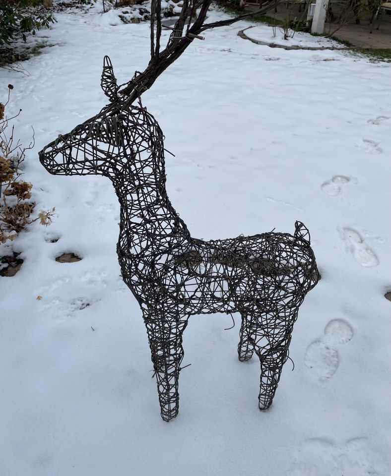 Rentier Weihnachtsdeko Drahtgeflecht in Rosenheim