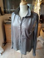 Glamour Bluse Hemd dunkel silber weich fallend gr 46 TOP Geschenk Flensburg - Fruerlund Vorschau