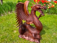 Drachen 84cm Lindwurm Holzdrachen Holz Balidrachen Bali Essen - Essen-Werden Vorschau