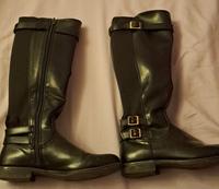 schwarze Stiefel mit hohem Schaft Gr. 36 Hessen - Bad Schwalbach Vorschau