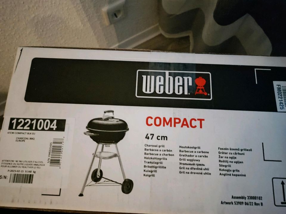 Weber Compact Kugelgrill ,Holzkohkegrill in Kaiserslautern
