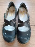 Rieker Slipper Klettverschluß schwarz Gr.39 Damenschuhe Ballerina Thüringen - Veilsdorf Vorschau