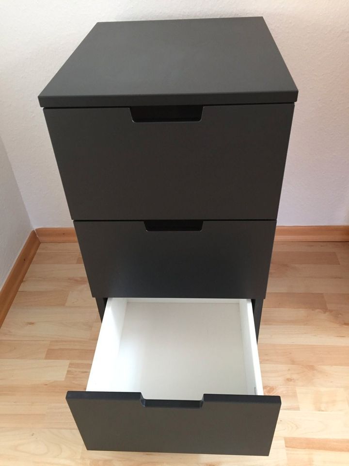 Ikea Nordli 3-Schubladen Kommode, Farbe: Schwarz in Schleswig