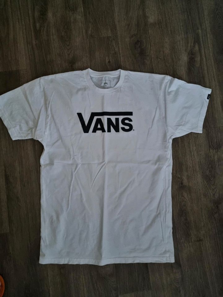 Gr. L Vans Logo Schriftzug weiß T-shirt T shirt tshirt in Ravensburg