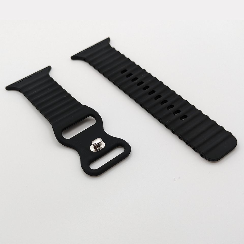 OceanBreeze Silikon Armband für Apple Watch 1-9 Ultra 2 38mm-49mm in Burgheim