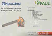 Laubbläser/-sauger Husqvarna 125BVx *Abverkauf* Bayern - Grainet Vorschau