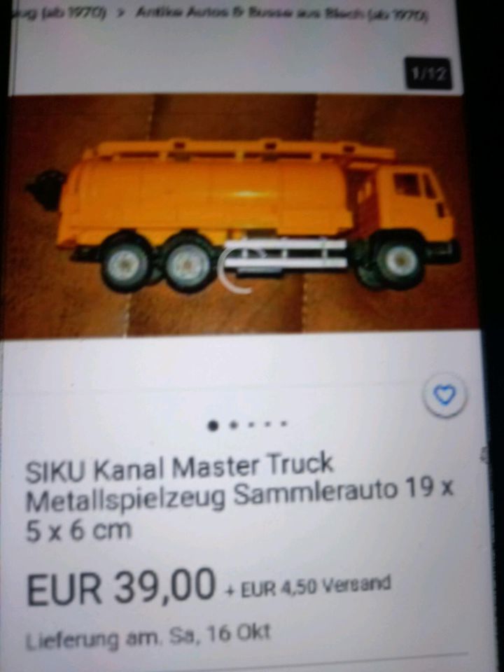 Siku Kanal Master Truck Metallfahrzeug in Donzdorf