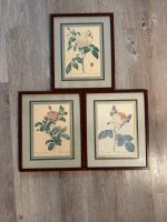 Vintage Set Blumen/Rosen Kunstdruck 50er Jahre Niedersachsen - Bremervörde Vorschau