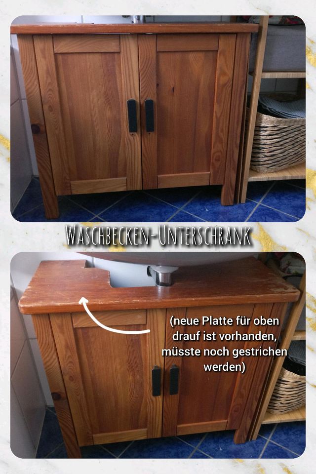 Waschbecken-Unterschrank als Bastelprojekt oder so wie er ist in Friedberg (Hessen)