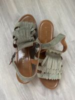 Marco Tozzi: Leder Plateau Sandalen oliv/khaki, 41 Nordrhein-Westfalen - Olpe Vorschau