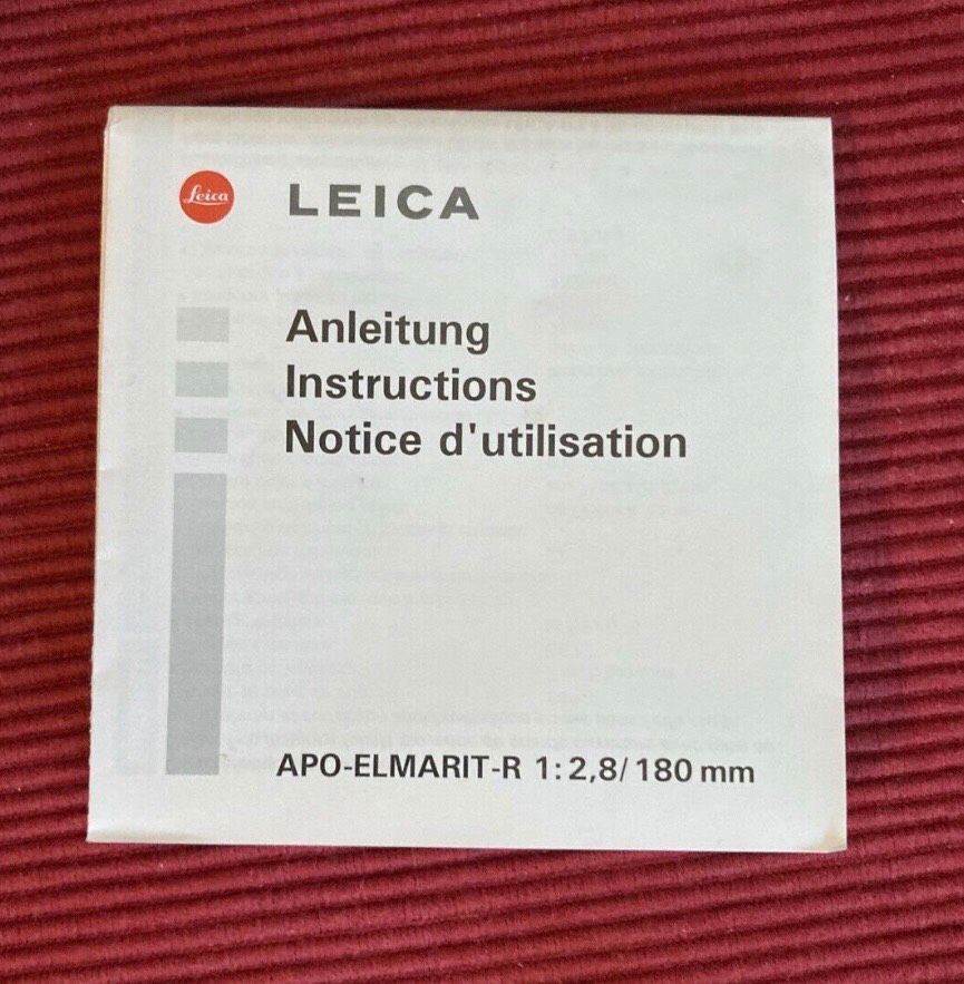 Leica R  Apo 2,8/180  * NEU * mit ROM auch für Leica SL nutzbar in Köln