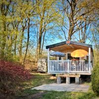 Mobilheim Lark Ballum idyllisch im Wald – Lüneburger Heide Niedersachsen - Sassenburg Vorschau