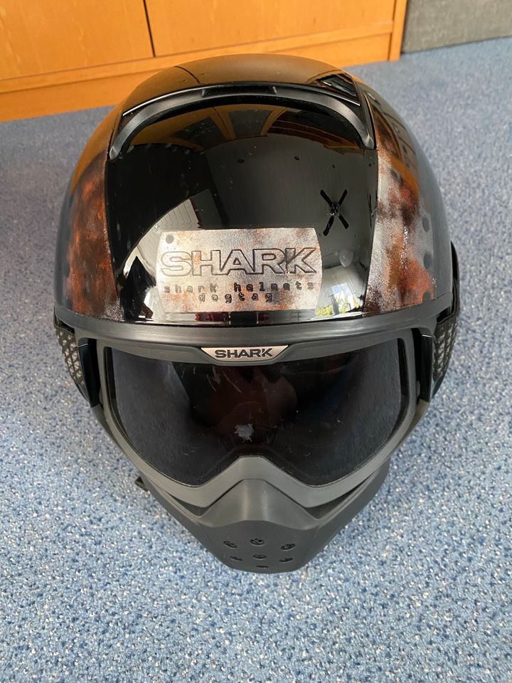 Shark Drak Dogtag Motorradhelm Jethelm L in Bremen