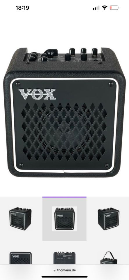 Verstärker Amp VOX Mini Go 3, E-Gitarre mit OVP Neupreis 199 AT30 in München