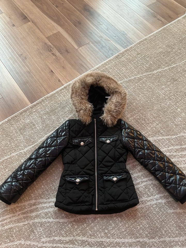 DESIGNER River Island Warme Winterjacke Mädchen Gr 128 7-8 J in Jockgrim