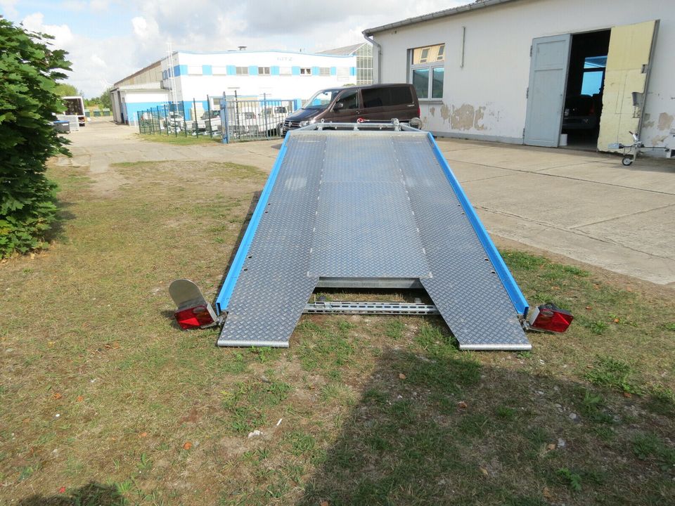 Mietanhänger ab 20€ Autotransporter Autotrailer 3500 Kg mit Gurte in Prenzlau