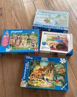 Tierpuzzle Hund 200, playmobil 150 Disney 3x49 Eisbär 2x48 gratis Baden-Württemberg - Steißlingen Vorschau