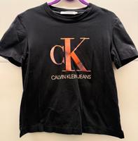 Calvin Klein Jeans T-Shirt Damen schwarz orange Gr. L Bayern - Treuchtlingen Vorschau