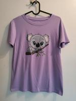 Damen T-Shirt - Gr. S - lila mit Aufdruck Koalabär Nordrhein-Westfalen - Heiden Vorschau