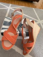 Pepe Jeans Damen Keilabsatz Sandalen mit Platform in orange Gr.40 Bayern - Starnberg Vorschau