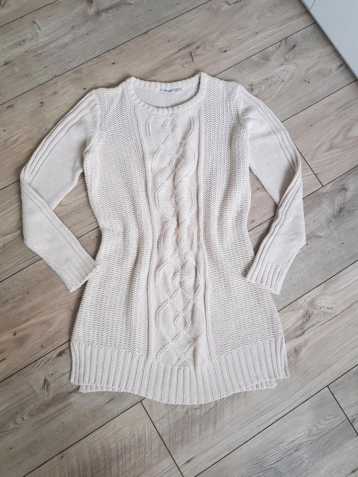 Strickkleid Longpulli Gr. S 36 / 38 Kleid beige in Ganderkesee