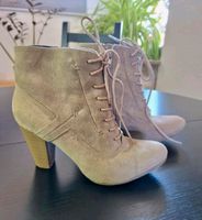 Schnür Stiefeletten, Highheels, 38 Grau, Datenschuhe, Reißverschl Baden-Württemberg - Ravensburg Vorschau