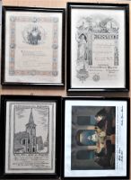 4 sehr alte verglaste Bilder-Rahmen von 1933, 1932, 1907 & 1902 Wuppertal - Elberfeld Vorschau