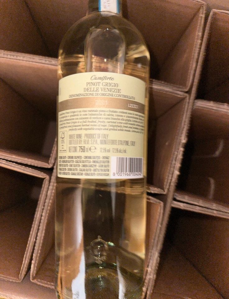 6 Flaschen Delle Venezie DOC Pinot Grigio 2021 NP 51,60Euro in Übersee