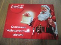 Coca Cola Blechschild Werbeschild Weihnachten Nikolaus neu Bayern - Barbing Vorschau