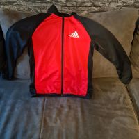 Jungen Adidas Trainingsjacke Gr. 140  schwarz/rot wenig getragen Bremen - Huchting Vorschau