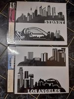 Wandsticker Skyline schwarz Stadt City Los Angeles Sydney Deko Niedersachsen - Lengede Vorschau