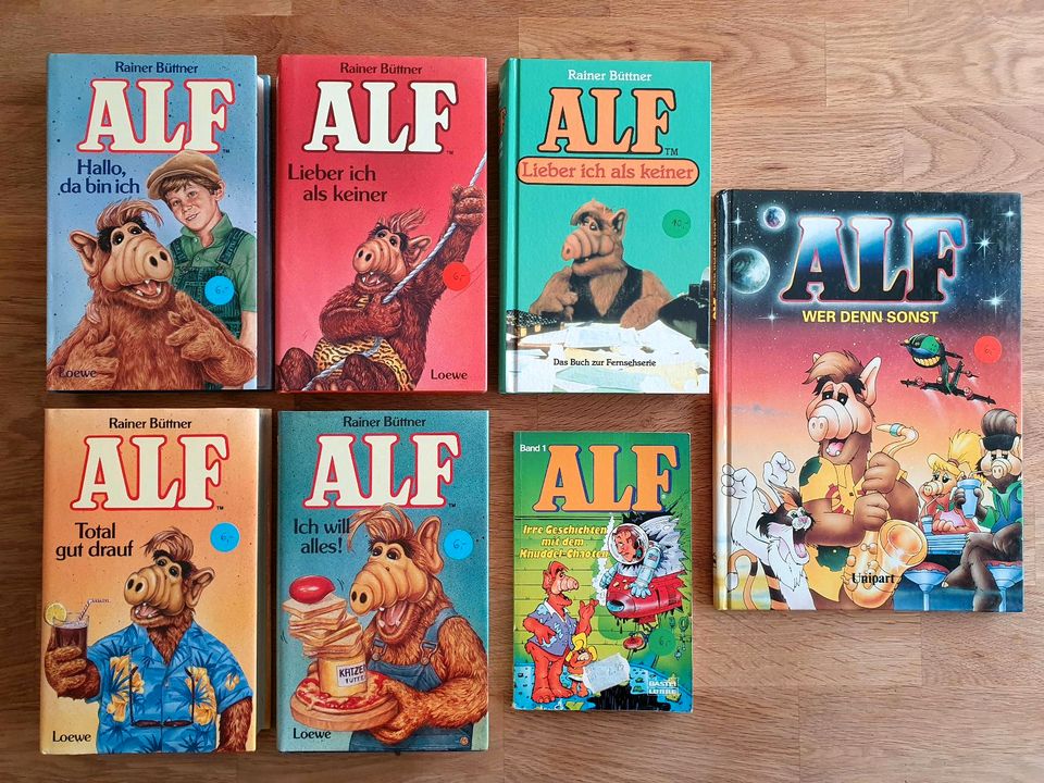 7x ALF Bücher Comics TV-Serie MELMAC 80er Jahre Rainer Büttner in Landau in der Pfalz