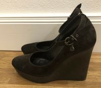 FABI Wildleder- Pumps Schuhe Plateau Keilabsatz Keil f.NEU 37 Brandenburg - Karstädt Prignitz Vorschau