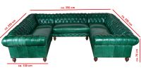 CHESTERFIELD WOHNLANDSCHAFT COUCH POLSTER LEDER SOFA U-FORM BIG X Hessen - Trebur Vorschau