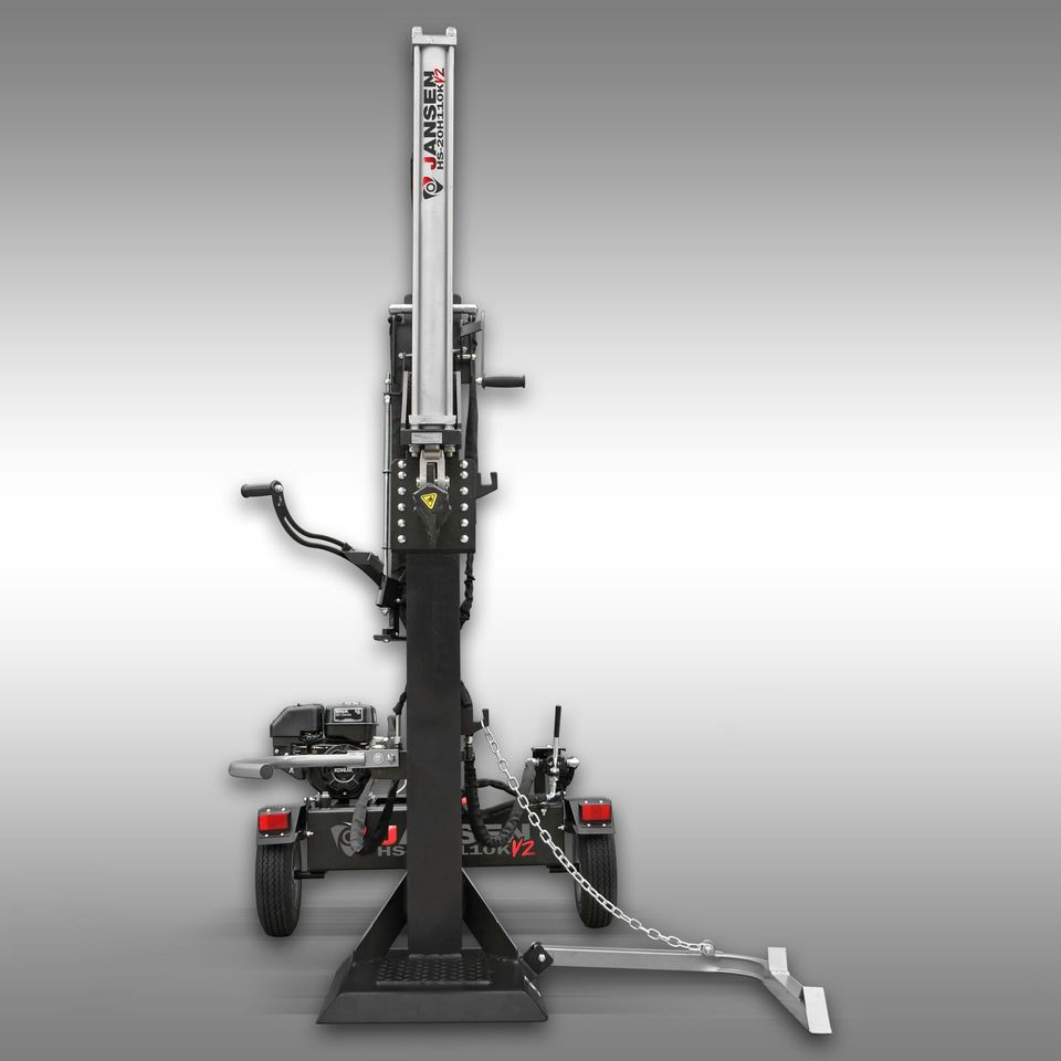 Holzspalter Jansen HS-20H110K-V2 KOMBI Benzin+Elektro 20t stehend in Nistertal