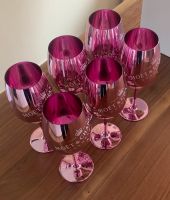 6 Moët Chandon Echtglas Gläser Rose / Rosa / Pink Hamburg Barmbek - Hamburg Barmbek-Süd  Vorschau