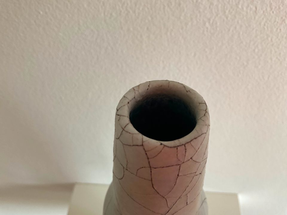 Hohe, skulpturale Vase, Studiokeramik, 80/90er Jahre, Rarität in Dortmund