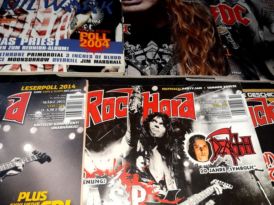 ROCK HARD 8x div. Heavy Metal Musik Mags Magazine Zeitschrift Set in Altlandsberg