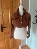 Crop-Jeansjacke mit Teddyfell von Missguided Niedersachsen - Aurich Vorschau